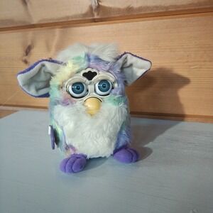 VTH Furby Tie-Dye Pastel Rainbow Blue Eyes 70-800 Rare 1999 Not Working